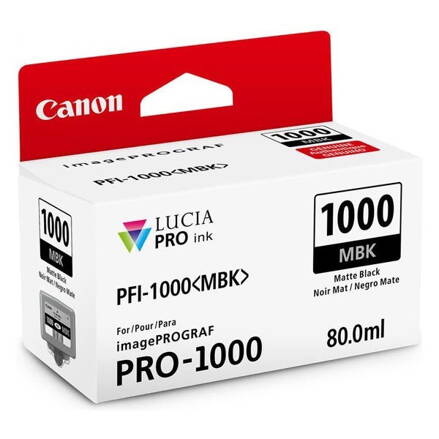 Canon originál ink 0545C001, matte black, 5490str., 80ml, PFI-1000MBK, Canon imagePROGRAF PRO-1000, matt black