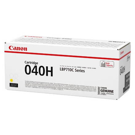 Canon originál toner 040H, yellow, 10000str., 0455C001, 0455C002, high capacity, Canon imageCLASS LBP712Cdn,i-SENSYS LBP710Cx, LBP, žltá